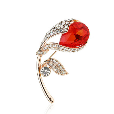 Branșă de flori Broșă de damă pentru costum Broșă elegantă vintage Ace Bijuterii frumoase Cadou Broche De Flores