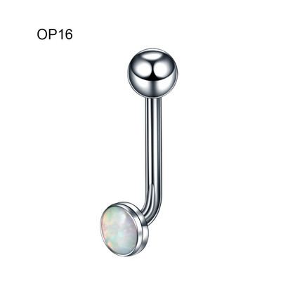 1PC Titan Septum Ureche Helix Tragus Opal CBR Piercings Christina Vertical Hood Labret Dermal Anchor Cercei Piercing Bijuterii