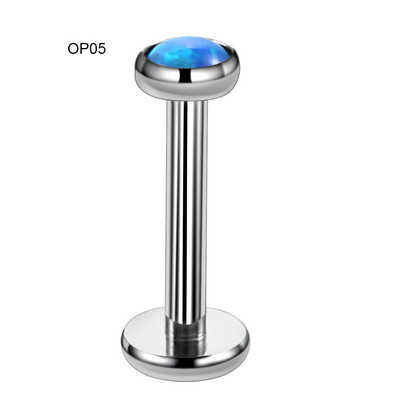 1PC Titan Septum Ureche Helix Tragus Opal CBR Piercings Christina Vertical Hood Labret Dermal Anchor Cercei Piercing Bijuterii