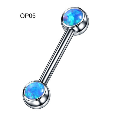 1PC Titan Septum Ureche Helix Tragus Opal CBR Piercings Christina Vertical Hood Labret Dermal Anchor Cercei Piercing Bijuterii