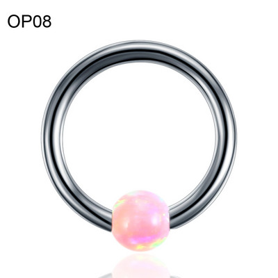 1PC Titan Septum Ureche Helix Tragus Opal CBR Piercings Christina Vertical Hood Labret Dermal Anchor Cercei Piercing Bijuterii