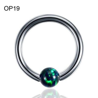1PC Titan Septum Ureche Helix Tragus Opal CBR Piercings Christina Vertical Hood Labret Dermal Anchor Cercei Piercing Bijuterii