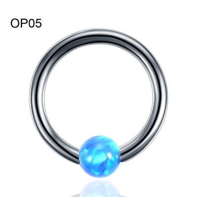 1PC Titan Septum Ureche Helix Tragus Opal CBR Piercings Christina Vertical Hood Labret Dermal Anchor Cercei Piercing Bijuterii