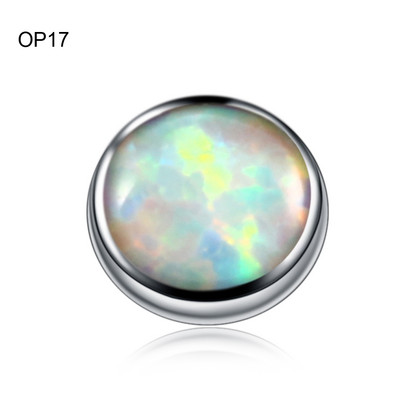 1PC Titan Septum Ureche Helix Tragus Opal CBR Piercings Christina Vertical Hood Labret Dermal Anchor Cercei Piercing Bijuterii