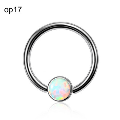 1PC Titan Septum Ureche Helix Tragus Opal CBR Piercings Christina Vertical Hood Labret Dermal Anchor Cercei Piercing Bijuterii