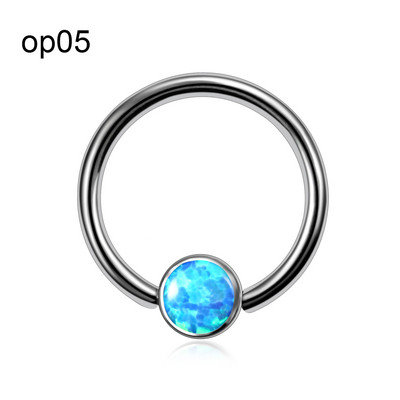 1PC Titan Septum Ureche Helix Tragus Opal CBR Piercings Christina Vertical Hood Labret Dermal Anchor Cercei Piercing Bijuterii