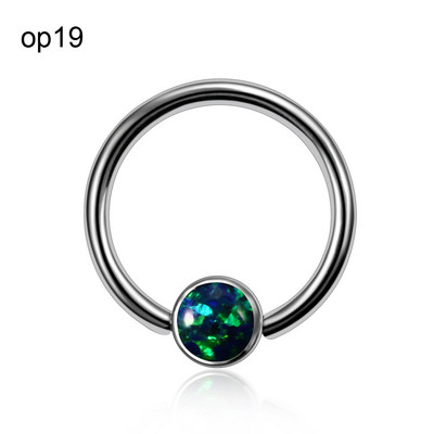 1PC Titan Septum Ureche Helix Tragus Opal CBR Piercings Christina Vertical Hood Labret Dermal Anchor Cercei Piercing Bijuterii