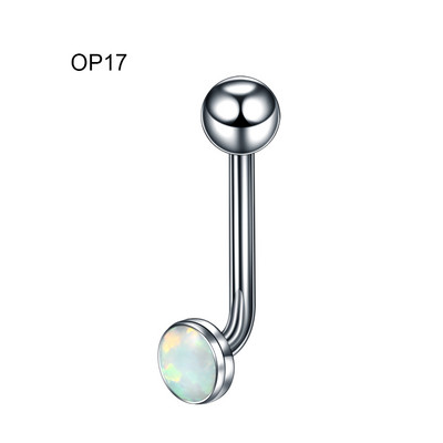 1PC Titan Septum Ureche Helix Tragus Opal CBR Piercings Christina Vertical Hood Labret Dermal Anchor Cercei Piercing Bijuterii