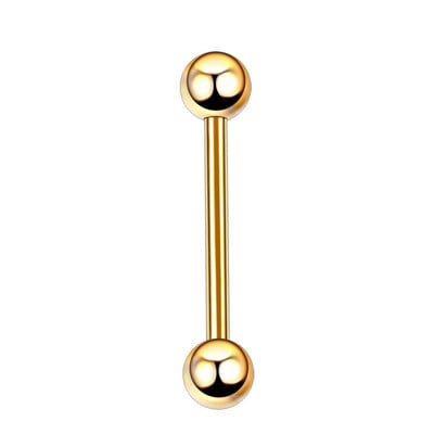 1 ΤΕΜ G23 Titanium Mixed 5 Χρώματα Γλώσσα Barbell Piercing Θηλές Δαχτυλίδια Industrial Barbell Earring Piercing Body Jewelry
