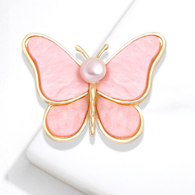 Pearl Butterfly Bross Női 3 színű Szépség Rovarok Party Irodai Bross Pins Újévi Ajándékok