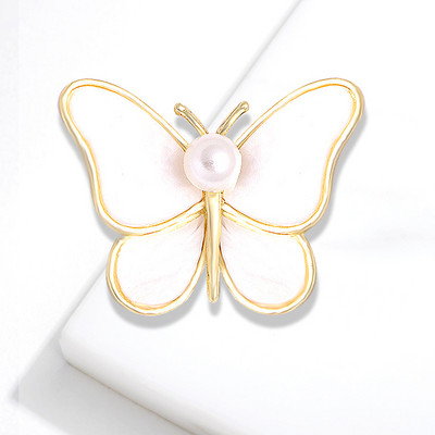 Pearl Butterfly Bross Női 3 színű Szépség Rovarok Party Irodai Bross Pins Újévi Ajándékok