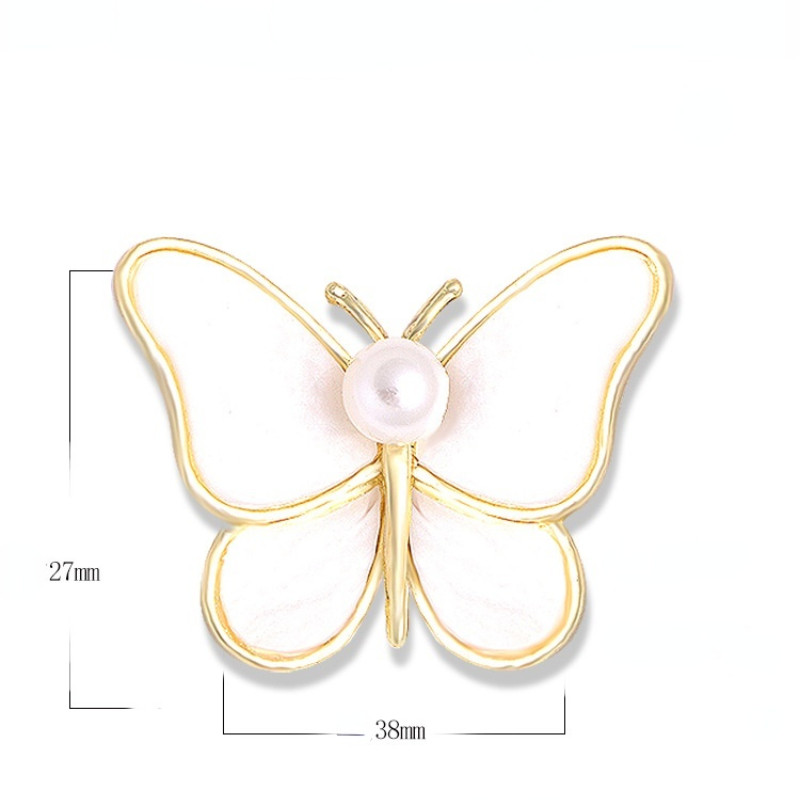 Pearl Butterfly Bross Női 3 színű Szépség Rovarok Party Irodai Bross Pins Újévi Ajándékok