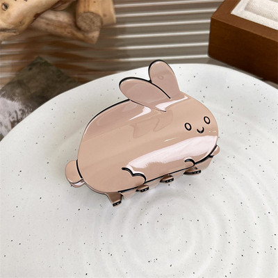 Agrafe de păr din acetat de iepure 2023 de primăvară pentru fete Agrafe de rechin Gheare de păr drăguțe Kawaii Accesorii pentru femei
