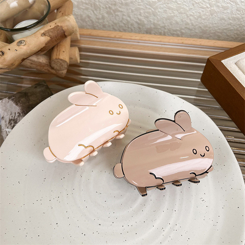 Agrafe de păr din acetat de iepure 2023 de primăvară pentru fete Agrafe de rechin Gheare de păr drăguțe Kawaii Accesorii pentru femei