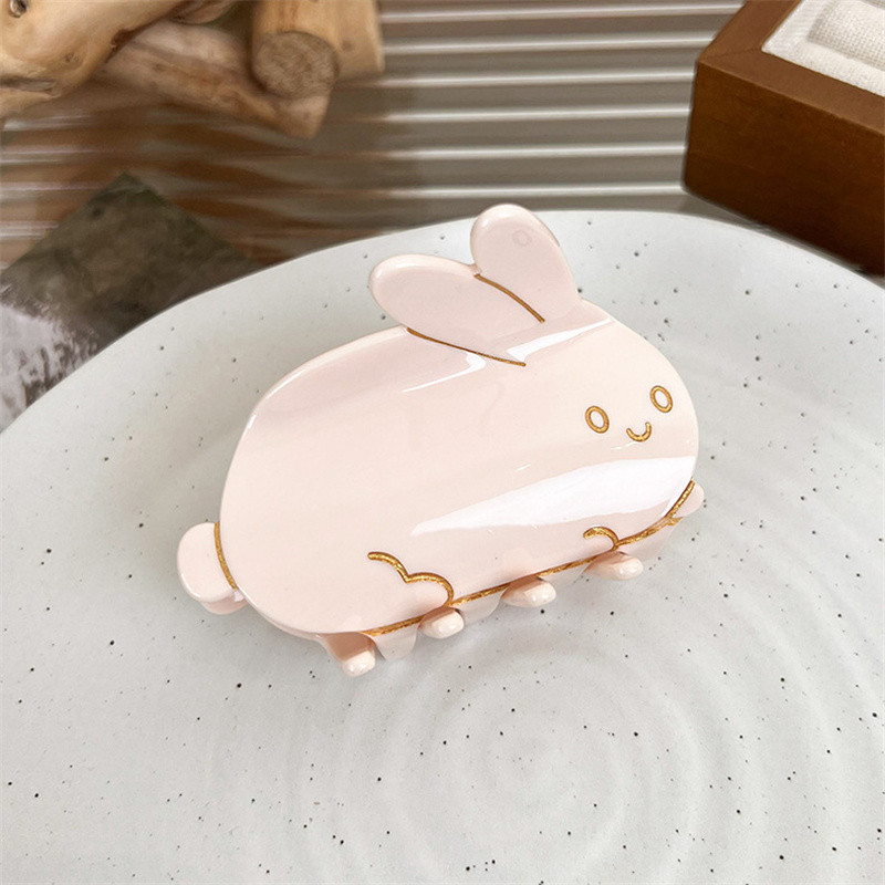 Agrafe de păr din acetat de iepure 2023 de primăvară pentru fete Agrafe de rechin Gheare de păr drăguțe Kawaii Accesorii pentru femei