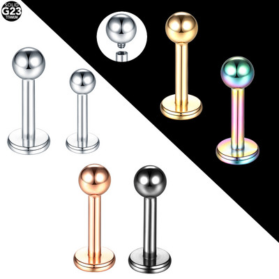 1 db Titanium Tragus piercing fülbevaló, belső menetes Labret Monroe Porc Helix fülpiercingek szexi ékszer 16G 14G