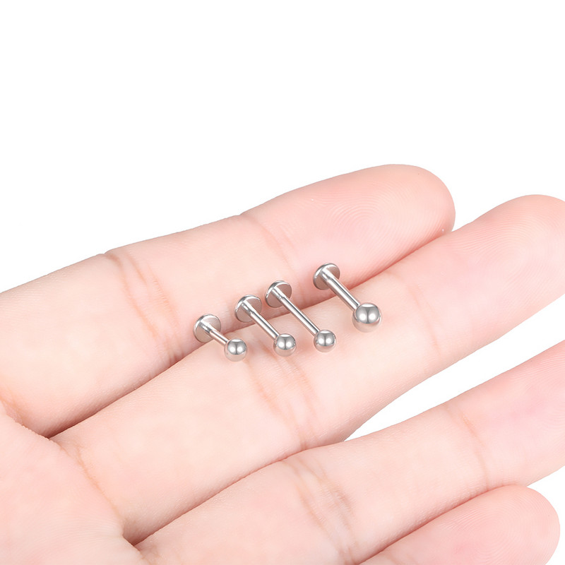 1 db Titanium Tragus piercing fülbevaló, belső menetes Labret Monroe Porc Helix fülpiercingek szexi ékszer 16G 14G