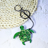 Nouă broască țestoasă cu animale vii, drăguț, cheie de mașină arcylic lucrată manual, accesorii pentru geanți pentru femei, bijuterii, cadouri, comerț cu ridicata