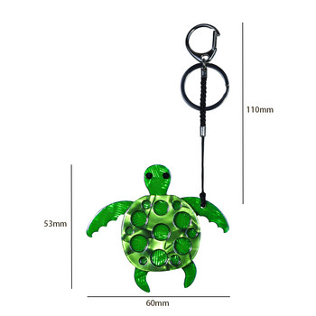 Νέο Ζωηρό Ζώο Θαλάσσια Χελώνα Χαριτωμένο Μπρελόκ Χειροποίητο Αρκυλικό Αυτοκίνητο Κλειδί Γυναικείες Τσάντες Αξεσουάρ Κοσμήματα Δώρα Χονδρική