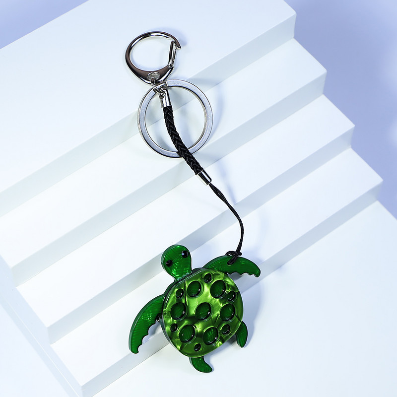 Nouă broască țestoasă cu animale vii, drăguț, cheie de mașină arcylic lucrată manual, accesorii pentru geanți pentru femei, bijuterii, cadouri, comerț cu ridicata