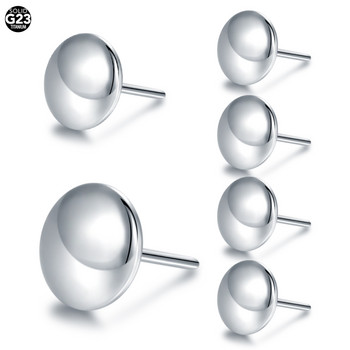 1PC Титаниево сърце Звезда Луна Без резба Push Pin Labret Устни Пиърсинг Замени Ушен хрущял Helix Обеци Пиърсинг Бижута