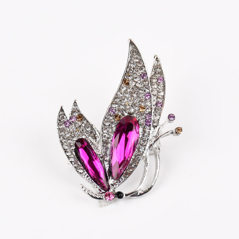 Fierbinte în stil coreean, elegantă, broșă din cristal, cadou, accesoriu din aliaj de modă, corsaj pentru femei