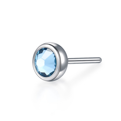 1PC titan CZ fără fir Push in inele labret piercing bijuterie de sus ureche cartilaj Helix piercing nară Stud bijuterii sexy pentru corp