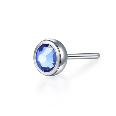1PC titan CZ fără fir Push in inele labret piercing bijuterie de sus ureche cartilaj Helix piercing nară Stud bijuterii sexy pentru corp