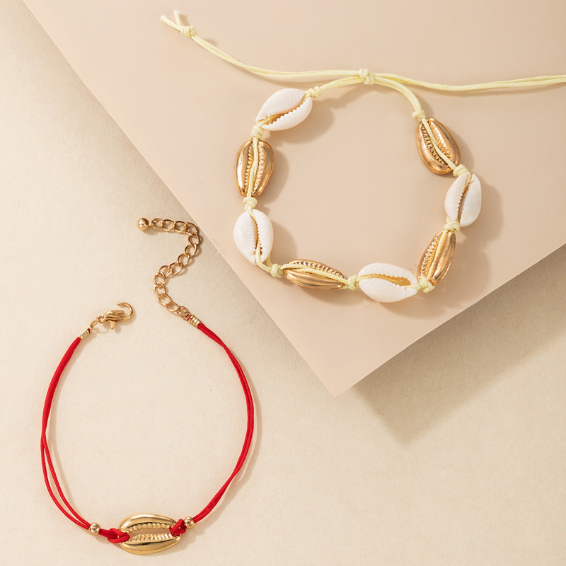 Tocona 2 buc/seturi glezne de frânghie de vară pentru femei bărbați sandale desculțe accesorii de bijuterii boeme reglabile 7101