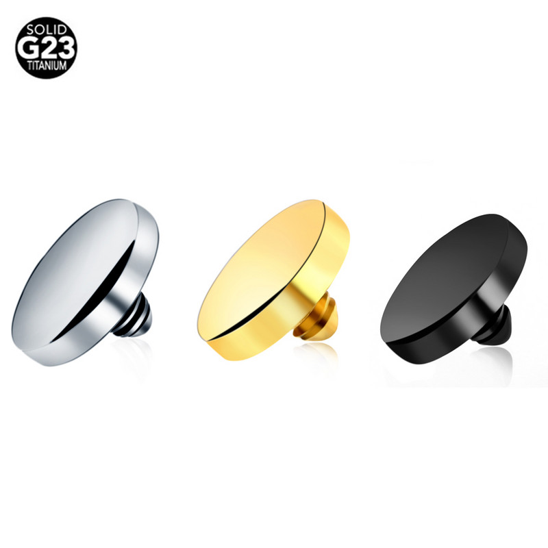 3db/tétel G23 Titanium Micro Dermal Anchor Top 4mm Round&Star Skin Diver Implantátumok Ékszerekkel díszített szexi dermális piercing testékszerek