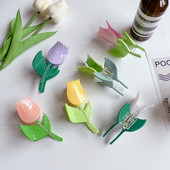 Noua tendință floare neregulată cu acid acetic, îmbinare cu stras, culori contrastante, gheare de păr, moda coreeană, agrafă de păr lalele pentru femei