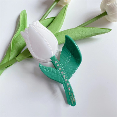 Noua tendință floare neregulată cu acid acetic, îmbinare cu stras, culori contrastante, gheare de păr, moda coreeană, agrafă de păr lalele pentru femei