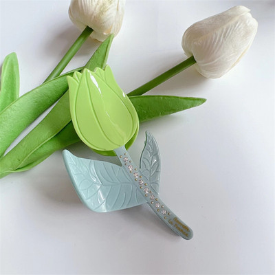 Noua tendință floare neregulată cu acid acetic, îmbinare cu stras, culori contrastante, gheare de păr, moda coreeană, agrafă de păr lalele pentru femei