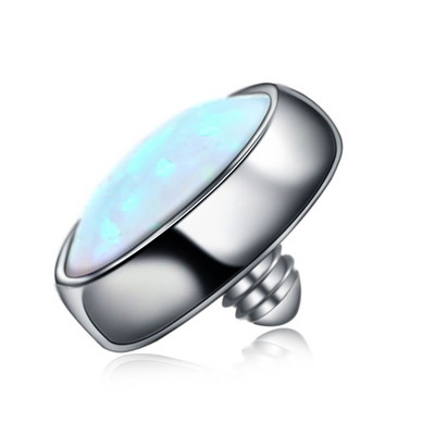 10 buc/lot Titan Micro Dermal Diver Suprafață Heart Star Formă rotundă 4mm Opal Dermal Anchor Top Ascunde în piele Bijuterii piercing