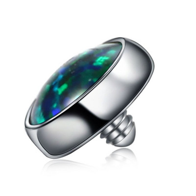 10 buc/lot Titan Micro Dermal Diver Suprafață Heart Star Formă rotundă 4mm Opal Dermal Anchor Top Ascunde în piele Bijuterii piercing