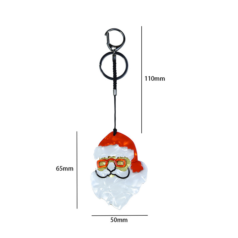 Χειροποίητο Αρκυλικό Μπρελόκ Ζώο Χριστουγεννιάτικο Μπρελόκ από ανοξείδωτο ατσάλι Μπρελόκ για γυναίκες κορίτσια Δώρα Αξεσουάρ κοσμημάτων