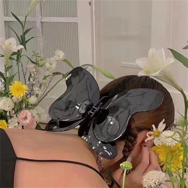 Nadrozmerné motýlie pazúry do vlasov pre ženy a dievčatá, akrylové vlasové doplnky, peelingová zelená veľká mašľa do vlasov, pazúry, sponky, krab na vlasy