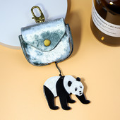 Χειροποίητο αρκυλικό μπρελόκ Animal Panda από ανοξείδωτο ατσάλι Μπρελόκ Μπρελόκ για γυναίκες Δώρα για κορίτσια Αξεσουάρ Τσάντα κοσμήματος