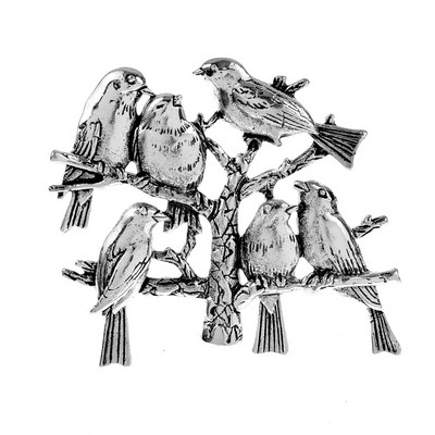 CINDY XIANG Broșe drăguțe cu 6 păsări și ramuri pentru femei