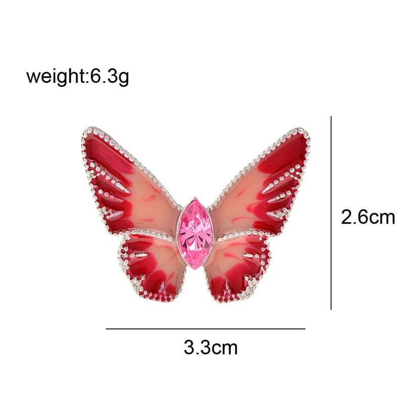 CINDY XIANG Broșe cu fluturi emailate multicolore la modă pentru femei, ace de haine pentru rochie, drăguț, material din aliaj de insecte mici