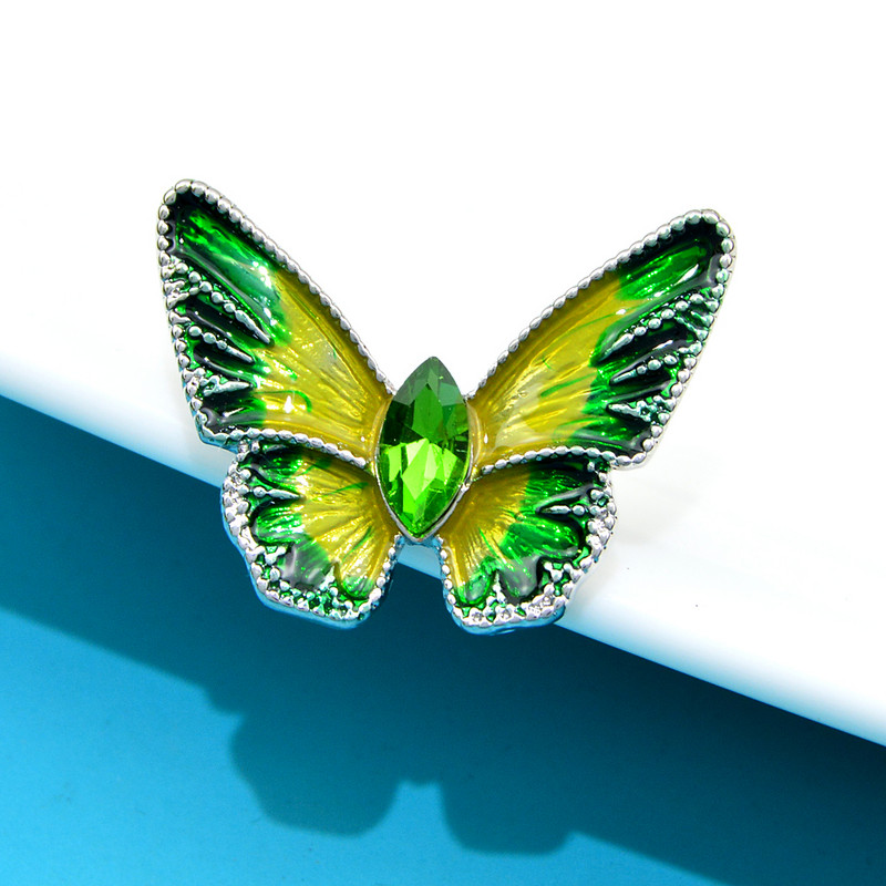 CINDY XIANG Broșe cu fluturi emailate multicolore la modă pentru femei, ace de haine pentru rochie, drăguț, material din aliaj de insecte mici
