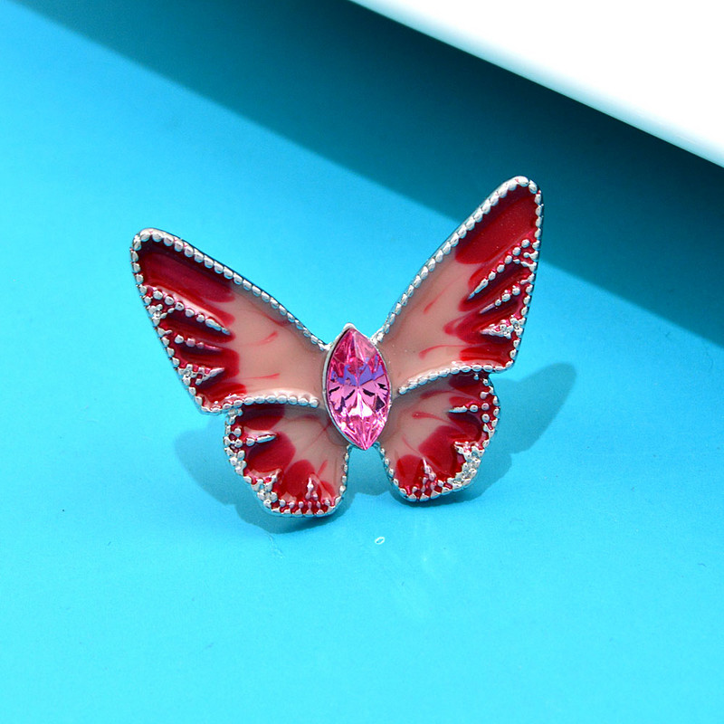 CINDY XIANG Broșe cu fluturi emailate multicolore la modă pentru femei, ace de haine pentru rochie, drăguț, material din aliaj de insecte mici