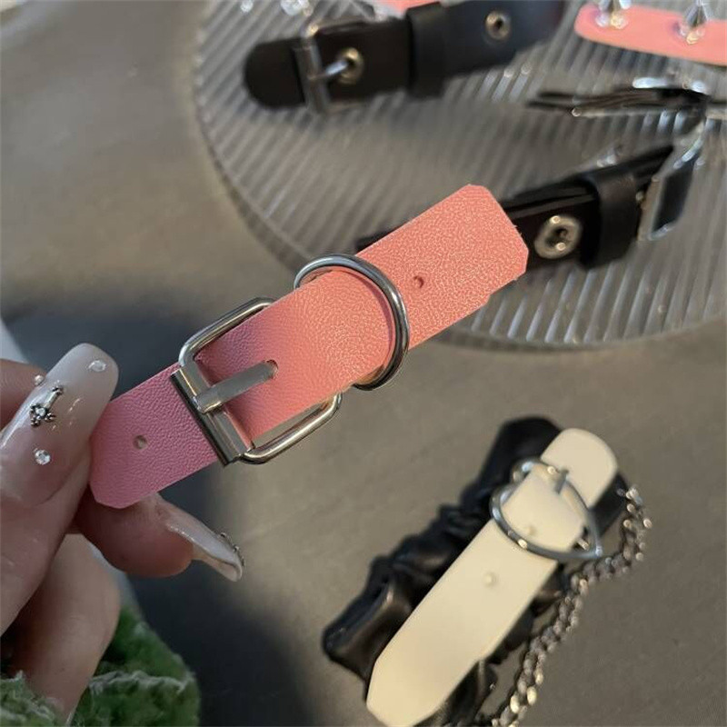 Agrafă de păr cu pandantiv în cruce cu nit gotic pentru fete, din piele, din metal, decorație cu inimă, agrafe, bijuterii Harajuku Y2K