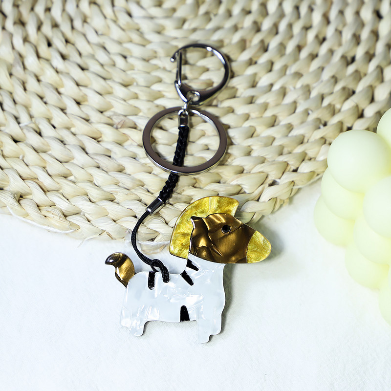 Νέο ζωηρό χαριτωμένο ζωικό μπρελόκ Χειροποίητο Arcylic Zebra Μπρελόκ αυτοκινήτου Γυναικεία τσάντα Αξεσουάρ Κοσμήματα Δώρα Χονδρική