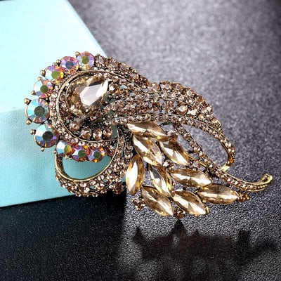 Λευκό κρύσταλλο στρας Νυφικές καρφίτσες λουλούδια Κοσμήματα Κολάρες Γυναικείες vintage καρφίτσες καρφίτσας καρφίτσες καρφίτσες