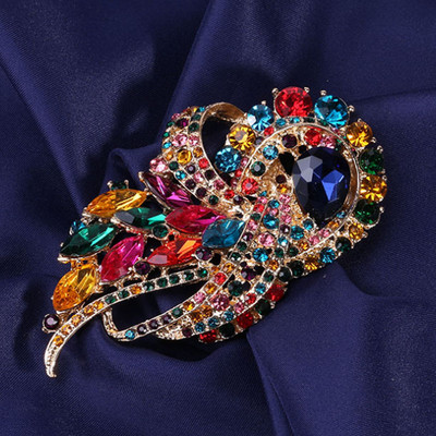 Λευκό κρύσταλλο στρας Νυφικές καρφίτσες λουλούδια Κοσμήματα Κολάρες Γυναικείες vintage καρφίτσες καρφίτσας καρφίτσες καρφίτσες