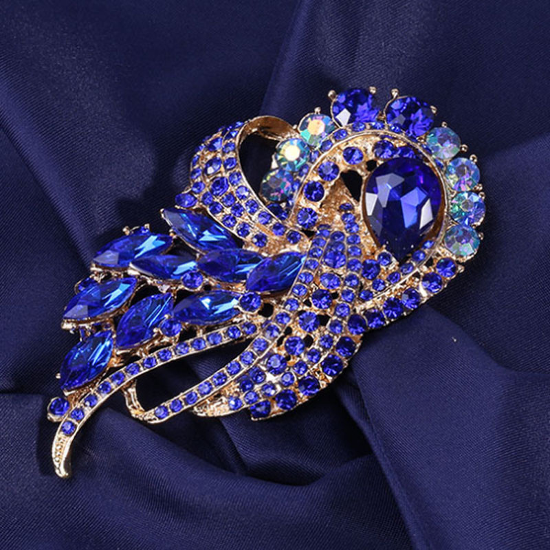 Λευκό κρύσταλλο στρας Νυφικές καρφίτσες λουλούδια Κοσμήματα Κολάρες Γυναικείες vintage καρφίτσες καρφίτσας καρφίτσες καρφίτσες