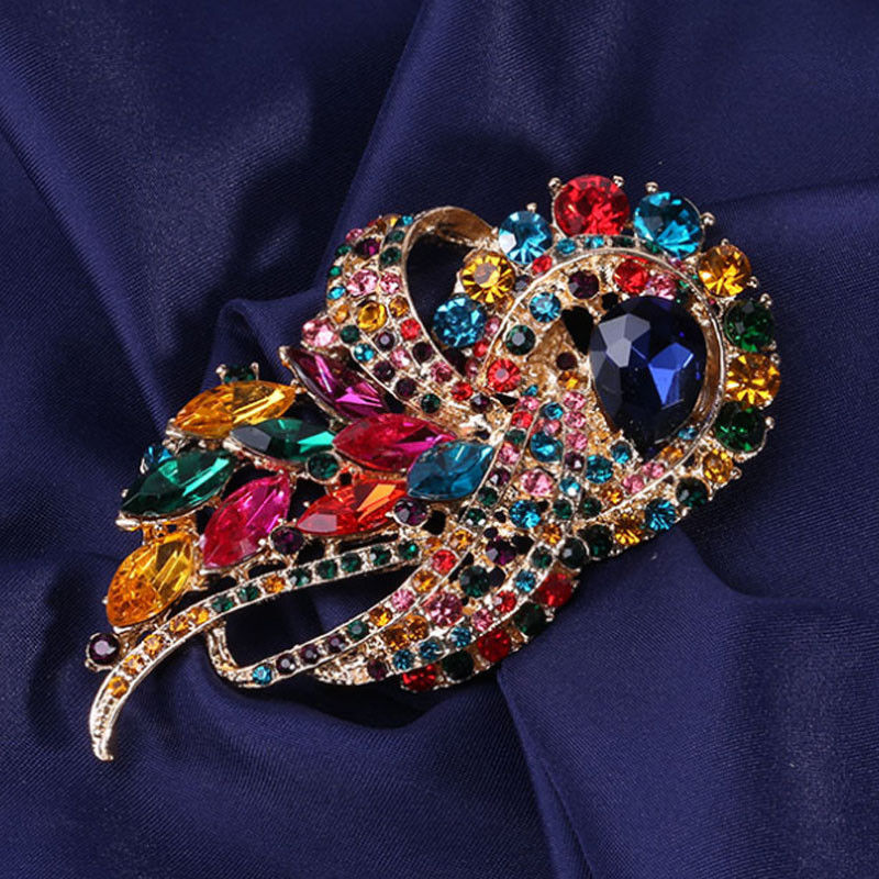 Λευκό κρύσταλλο στρας Νυφικές καρφίτσες λουλούδια Κοσμήματα Κολάρες Γυναικείες vintage καρφίτσες καρφίτσας καρφίτσες καρφίτσες