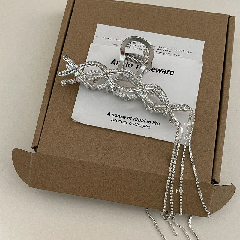 Moda coreeană geometrică ciucuri Flash Drill clema de păr Cool Girl stras strălucitor gheare de păr ac de păr Accesorii de păr pentru femei