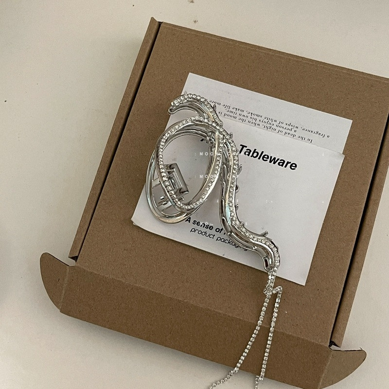 Moda coreeană geometrică ciucuri Flash Drill clema de păr Cool Girl stras strălucitor gheare de păr ac de păr Accesorii de păr pentru femei